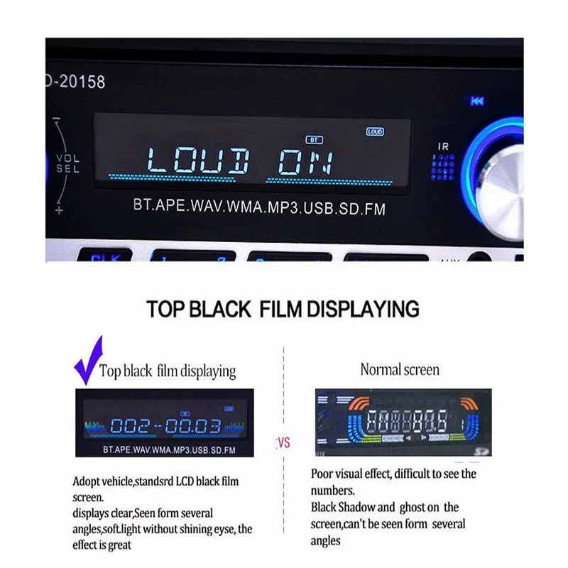 Автомагнитолы MP3 Bluetooth руки игрока-свободнее Плагин карты FM с Chargerd телефон 1 Din музыки в тире
