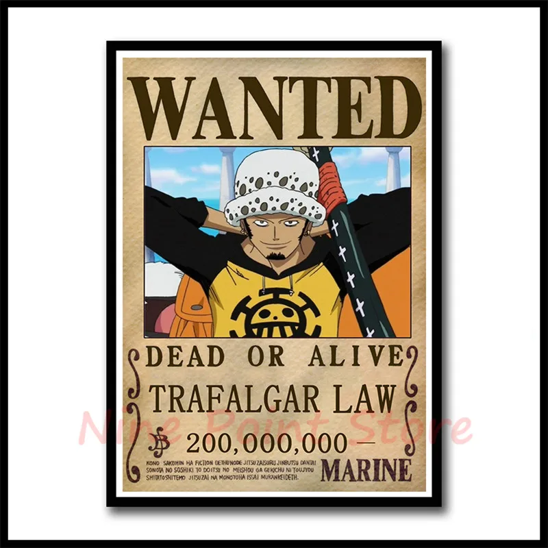 Домашний Декор наклейки на стену с покрытием Бумага Плакаты аниме плакат Пираты