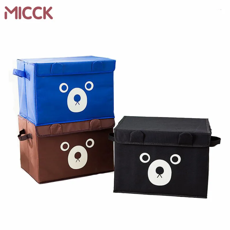 MICCK портативный нетканый ящик для хранения бункеров Шкаф Одежда Пальто игрушки с