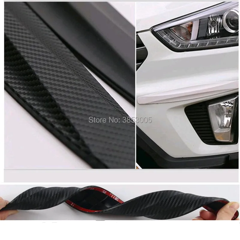 2 шт./компл. край бампера автомобиля Защитная Наклейка защитная полоса для renault