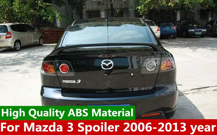 Спойлер для Mazda 3 высококачественный спойлер из АБС материала заднего крыла