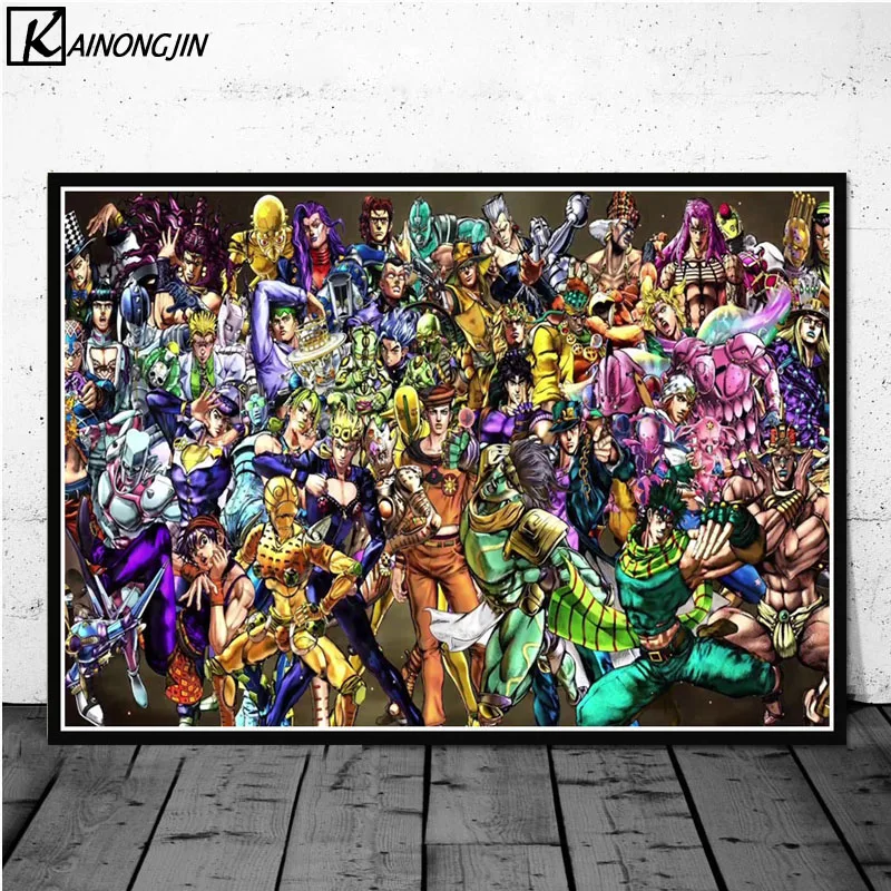 Плакаты и принты JoJo s невероятные постеры экшн японское аниме Картина на холсте