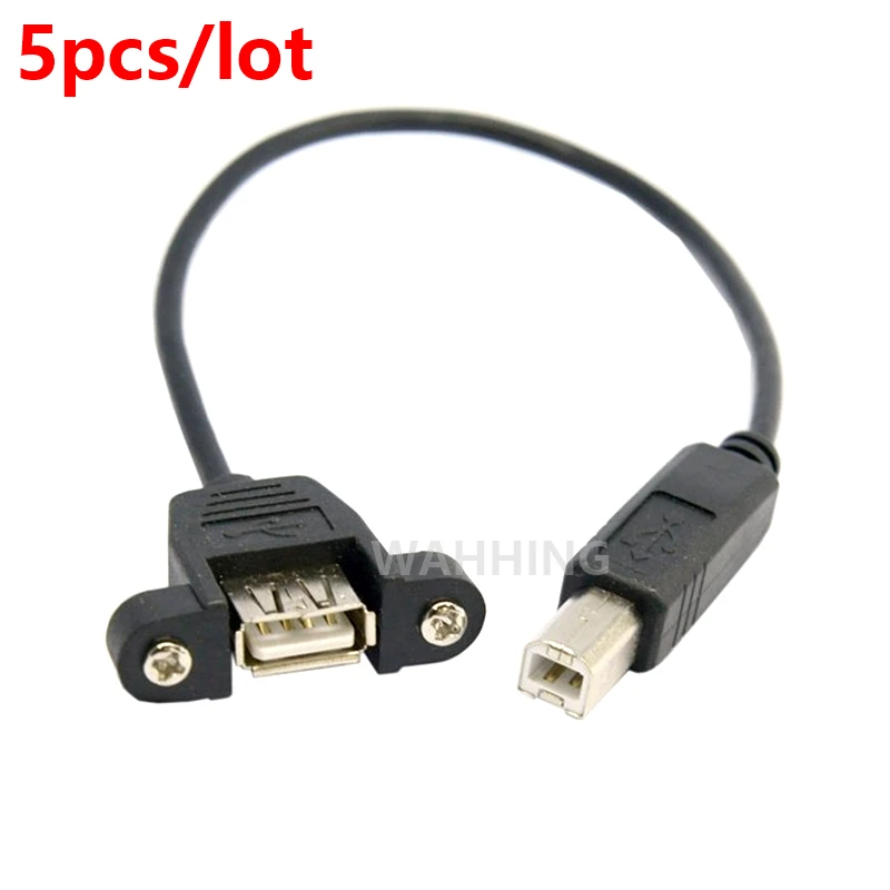 

5 шт., USB B штекер-USB гнездо