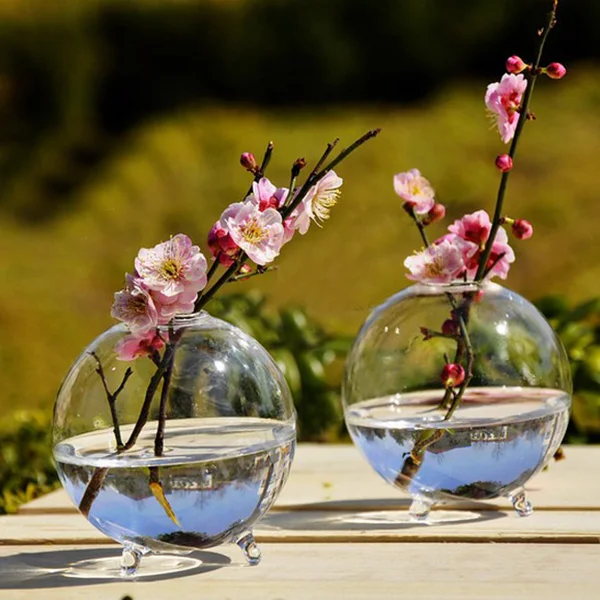 Прозрачная стеклянная ваза для террариума стеклянный подвесной контейнер в