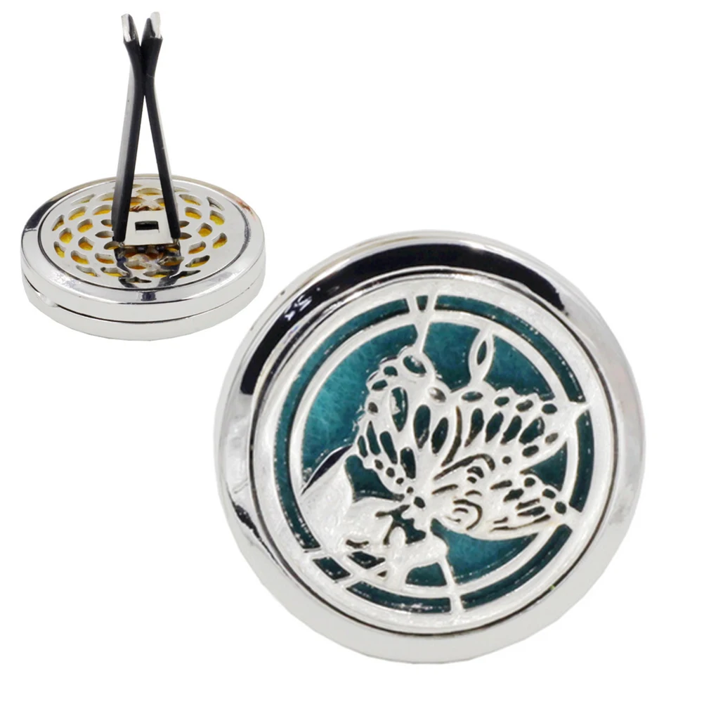 Car Fragrance Diffuser Vent Clip Air Freshener Perfume Clamp Aromatherapy Essential Oil with Refill Pad |