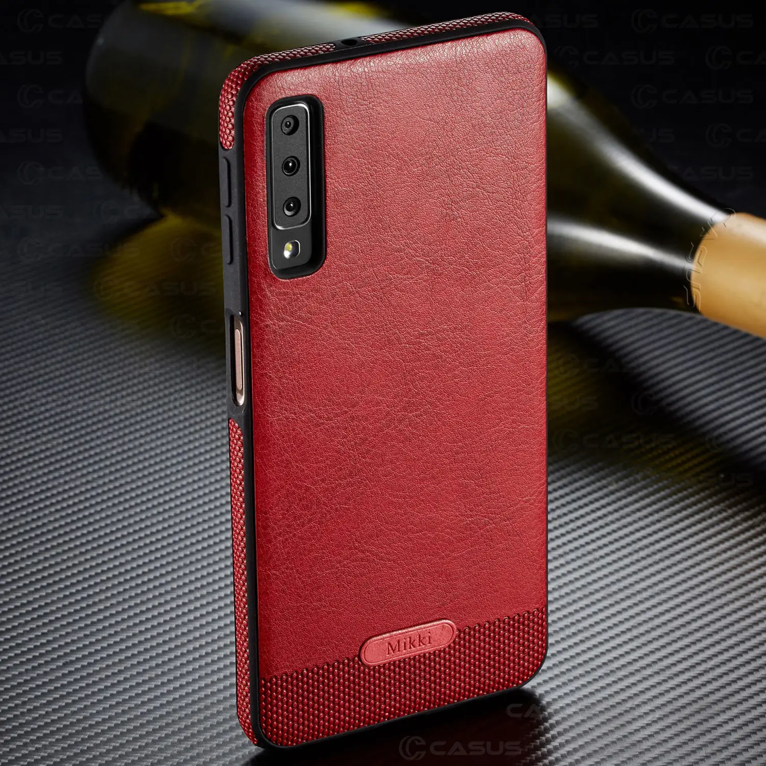 Red Для samsung Galaxy A6 A8 плюс A9 A7 Чехол класса люкс Винтаж чехол КРЫШКА ДЛЯ Galaxy A7 чехол противоударный чехол для A6 A8 плюс - Цвет: Red