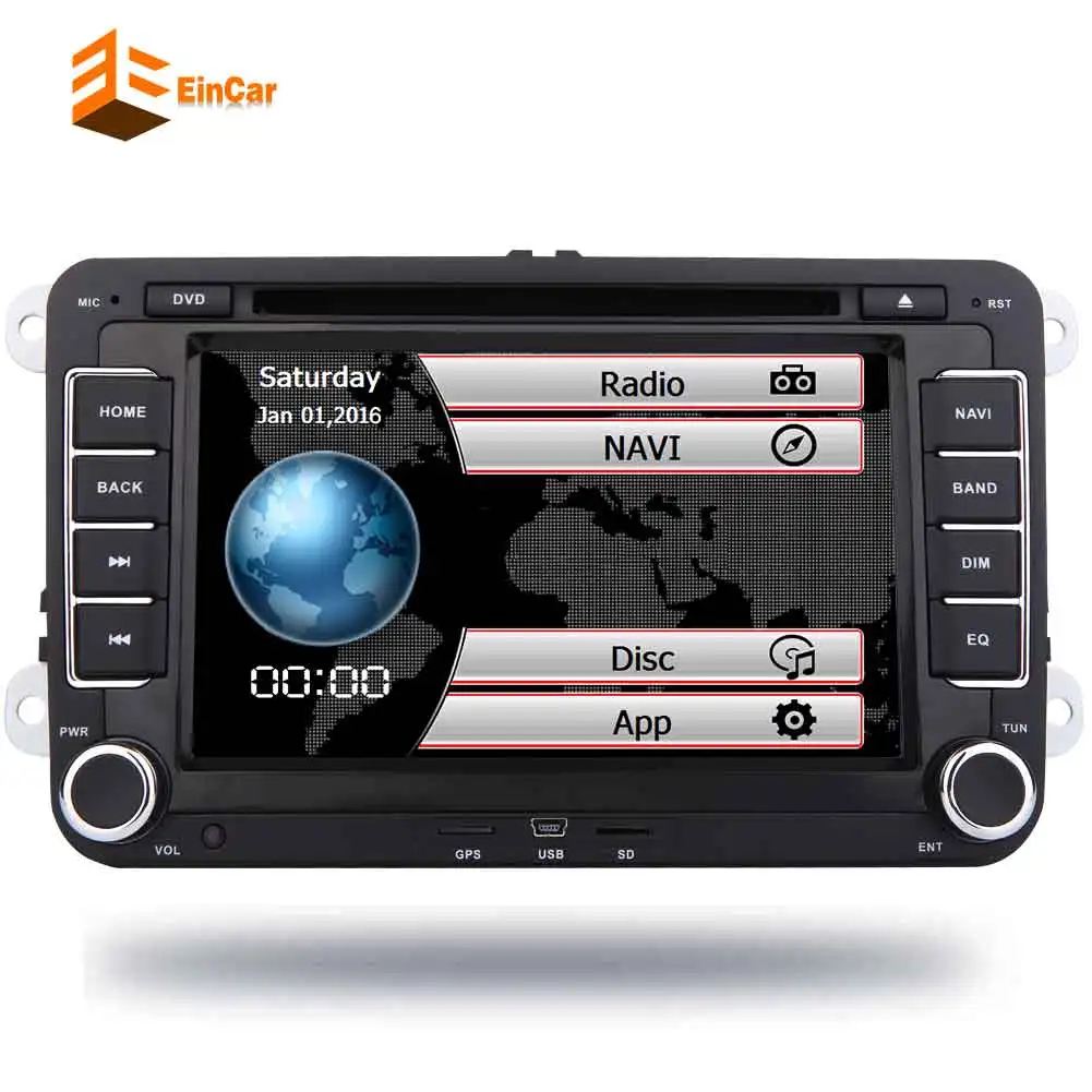 Goede 2 Din 7 Inch Auto Dvd-speler Voor VW/Volkswagen/Passat/POLO/GOLF/Skoda/Seat/Leon Met GPS Navigaiton IPOD FM RDS Maps Radio Stereo