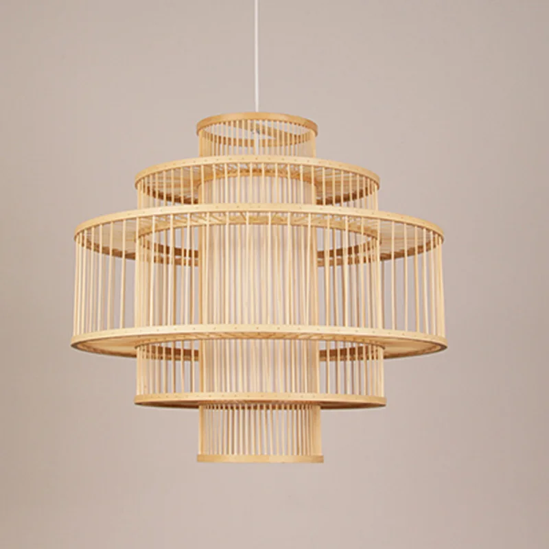 Бамбуковые солнечные очки ручной работы ткачество подвесные светильники Фонари