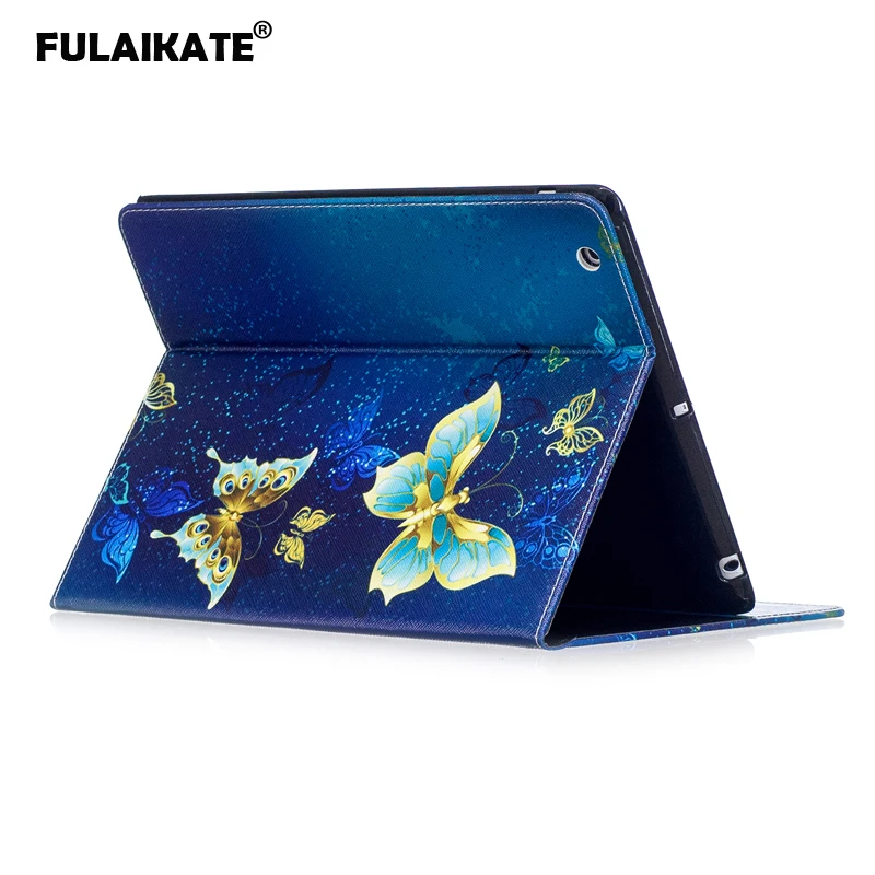 FULAIKATE мультяшный флип-чехол для iPad 4 цветная подставка ТПУ Мягкая задняя крышка 2 3