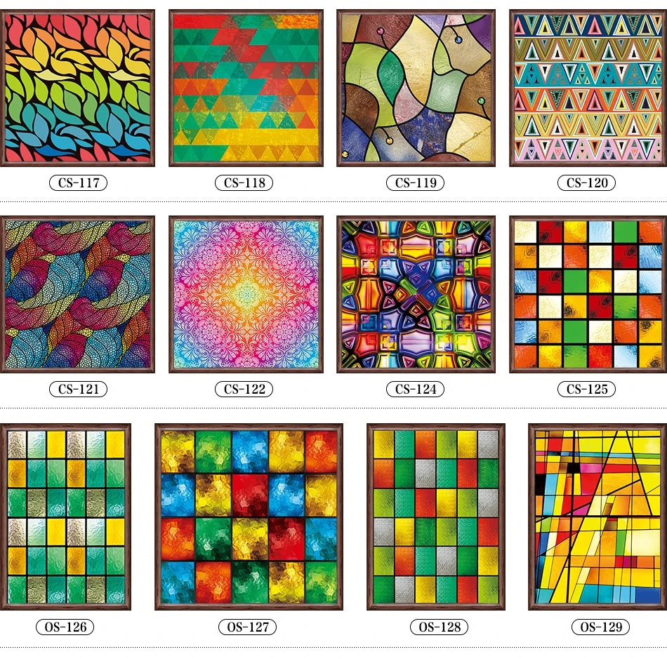 Custom No Glue Electrostatic Scrubs Translucent Church Stained Glass Windows and Doors Wardrobe Furniture Foil Stickers 80x125cm