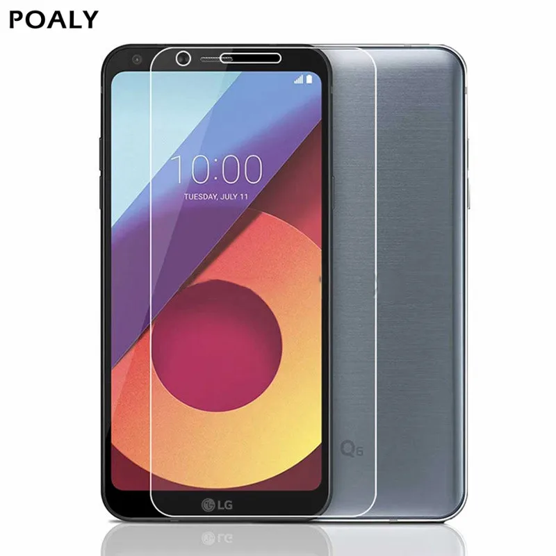 2 шт для защиты экрана из закаленного стекла LG Q6 LG Q6 alpha Q6a Q 6 a M700, Защитное стекло для экрана, защитный чехол