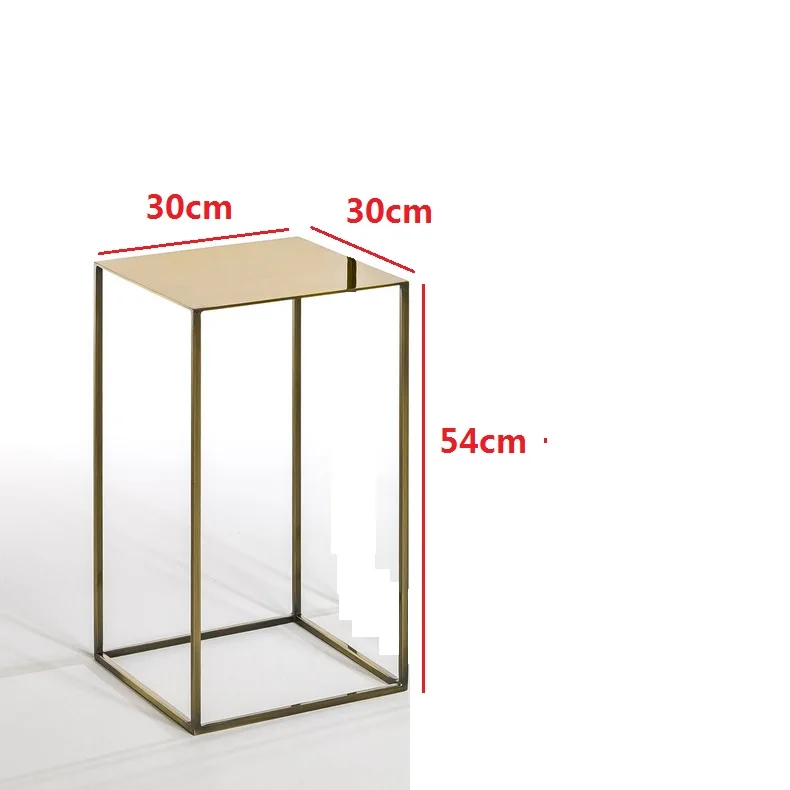 Gold small size Подвесной светильник для журнального столика из кованого железа в скандинавском стиле, роскошный угловой столик, креативный столик, простой современный столик для гостиной, диван, столик, высокий стеллаж - Цвет: Gold small size