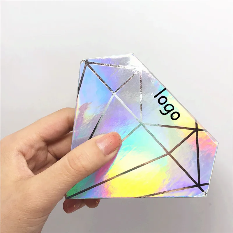 Customized mini Diamond case For Strip lashes package Volume Eyelashes Premade Fans Individual Extensions packages | Красота и