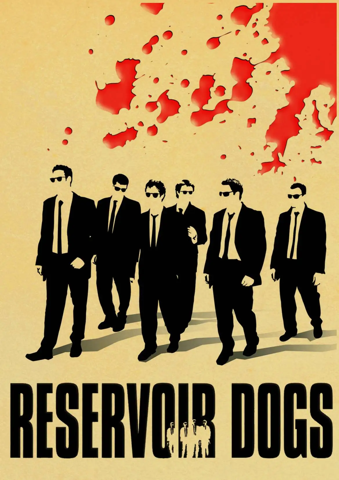 E046 Quentin Tarantino серия постер из фильма резервуар для собак крафт-бумага высокого качества принт домашний декор настенная живопись Ретро плакат - Цвет: E046