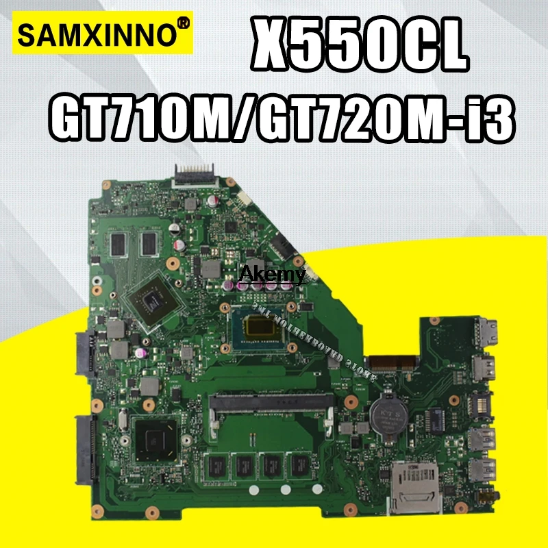 X550CL материнская плата GT710M/GT720M i3 4GB RAM для For Asus R510C Y581C X552C ноутбука X550CC плата|laptop