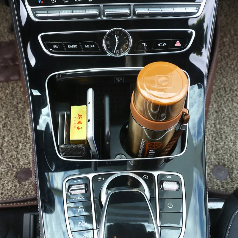 Для Mercedes Benz C Class W205 glc-класс X253 E класс W213 S213 C238 Автомобильная пластиковая центральная консоль коробка для хранения подстаканник аксессуар