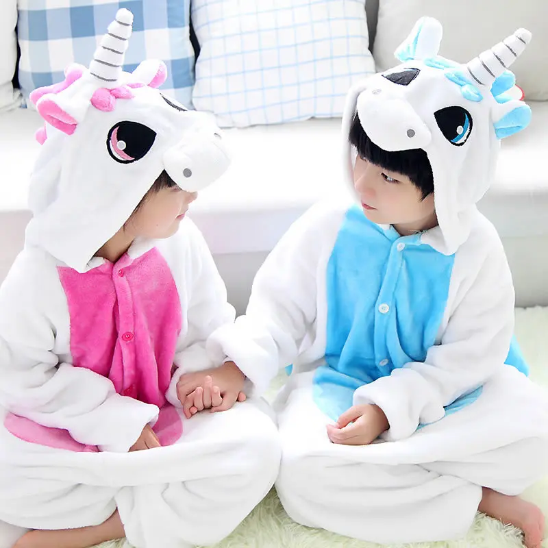 кигуруми Кигуруми Единорог Onesie одинаковые пижамы для всей семьи детей взрослых