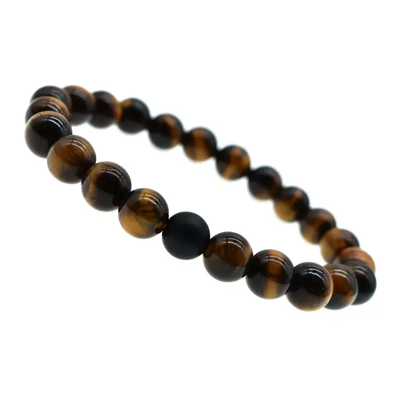 Новинка 2019 браслеты из камня тигровый глаз 2 шт./компл. классические черных и