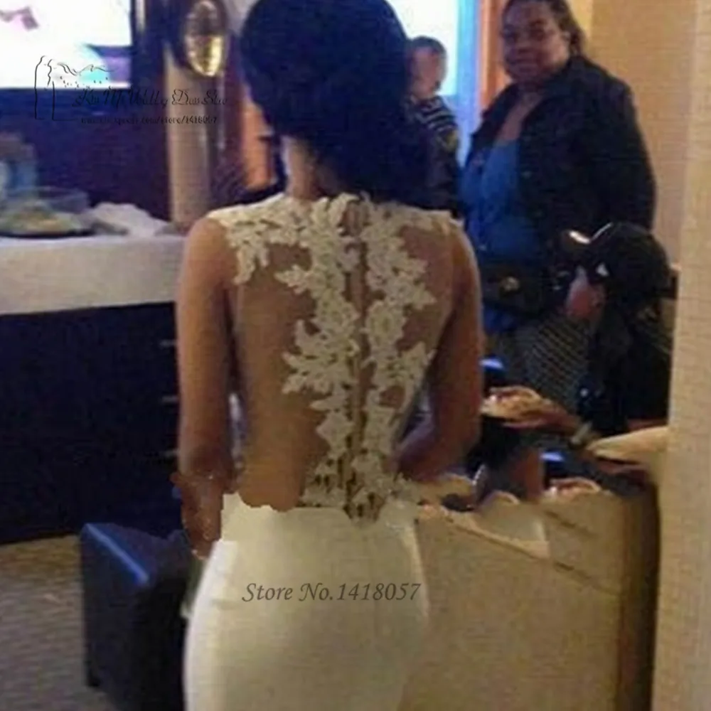 Женское вечернее платье-русалка белое кружевное длинное платье со шлейфом для