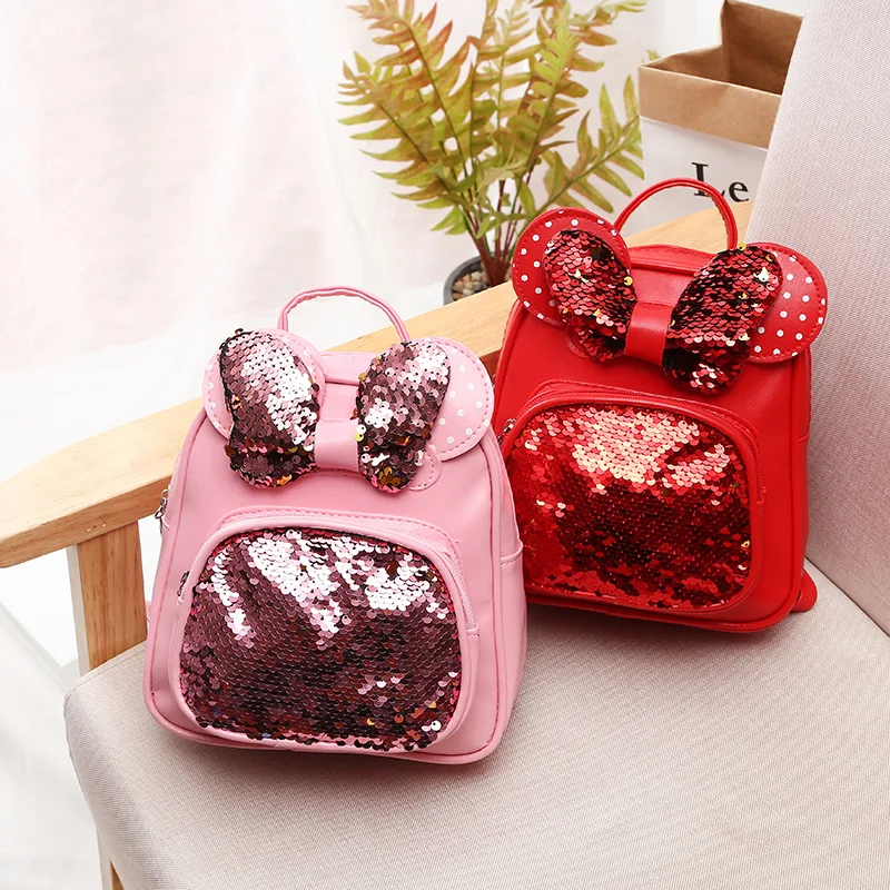 Новинка милые детские сумки с лазером Школьные Сумки из искусственной кожи