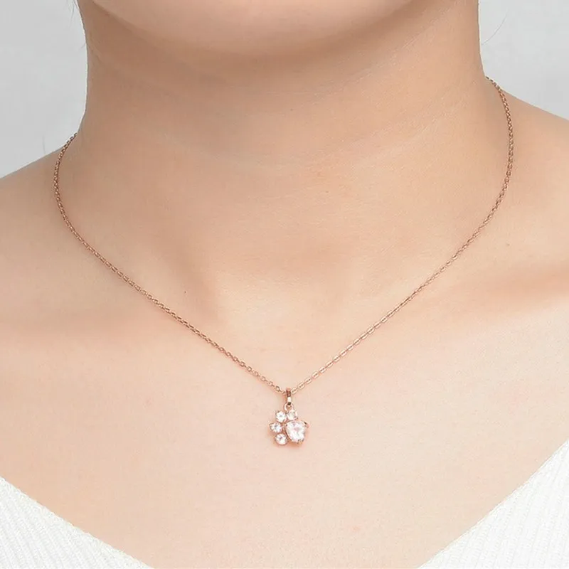 Женское ожерелье из серебра 925 пробы с розовым кварцем | Украшения и аксессуары