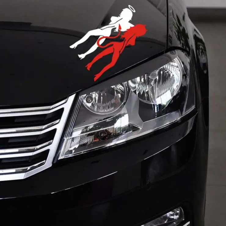 Aliauto ангелы и демоны сексуальные персональные автомобильные наклейки для Toyota