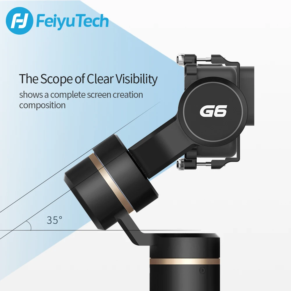 FeiyuTech G6 Splashproof Ручной Стабилизатор Feiyu экшн камера Wifi + Bluetooth OLED экран угол высоты