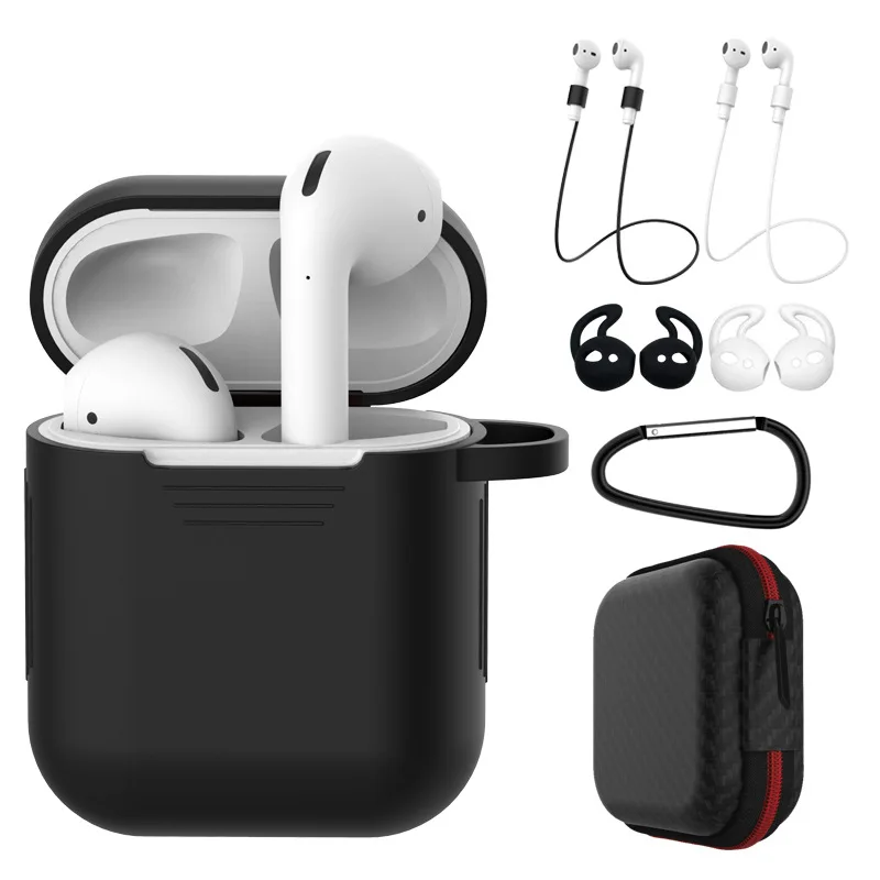 Airpods силиконовый защитный чехол для хранения ушей нового Apple Bluetooth гарнитура