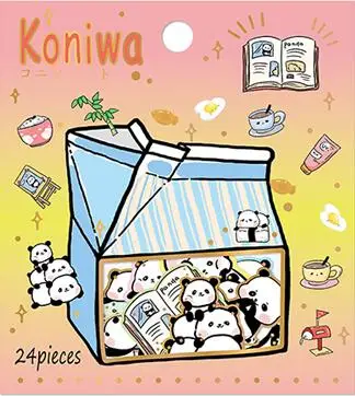 24 шт./компл. Пёс из мультфильма кот пуля журнал декоративные наклейки самоклеящиеся Стикеры для художественного оформления ногтей, ручная работа дневник канцелярские наклейки подарок - Цвет: 04