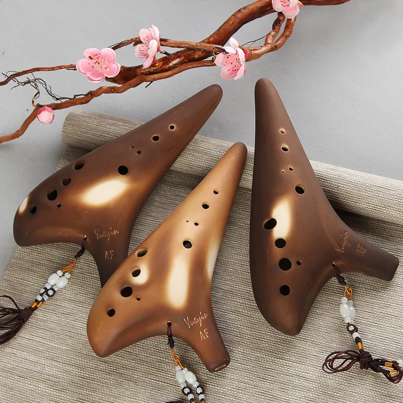 12 отверстий Ocarina Alto F Key smolпитание флейта музыкальные инструменты Зельда