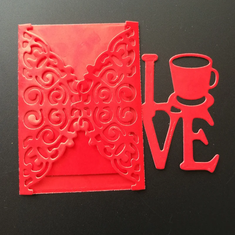 Love frame Metal Cutting Dies Stencils for DIY Scrapbooking photo album Decorative Embossing Paper Cards | Канцтовары для офиса и