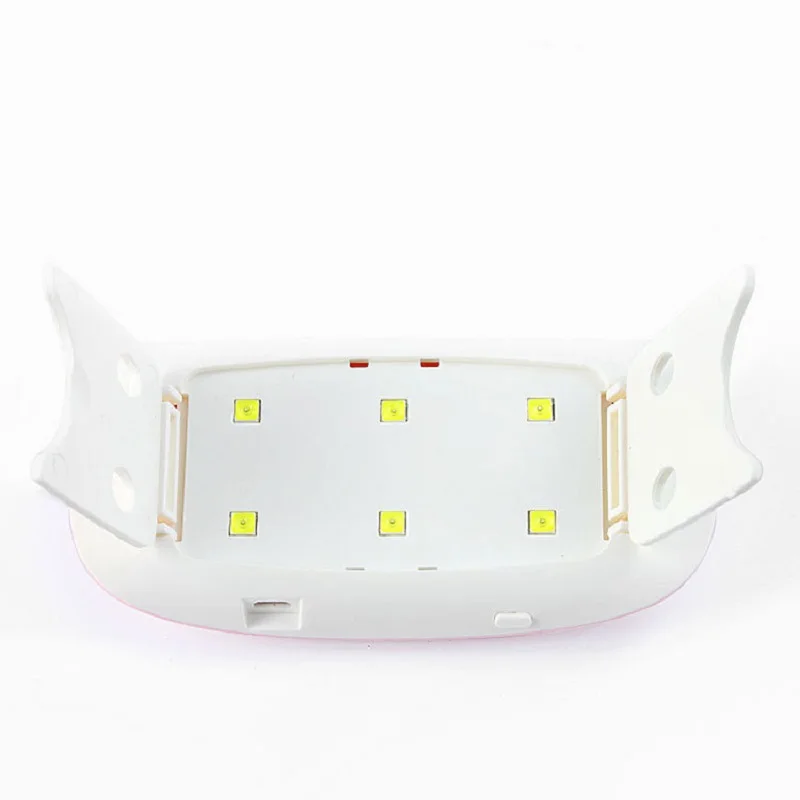 1 шт. пластиковая Сушилка для ногтей 6 Led 30 УФ светодиодная лампа быстрый изгиб