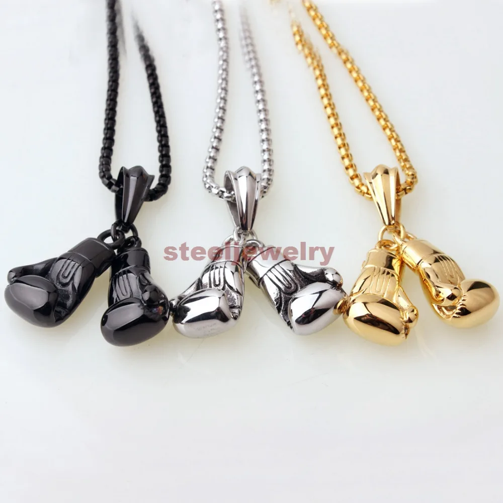 Мужские ювелирные изделия серебро/золото/черный нержавеющая сталь двойная