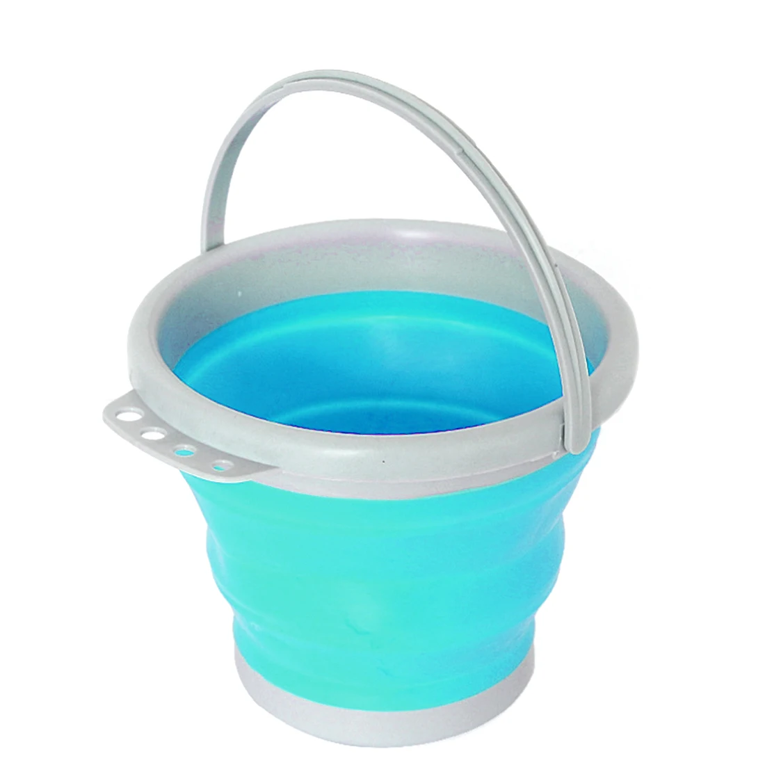 5/10L открытый утолщенной ПП силикона складное ведро Многофункциональный Круглый
