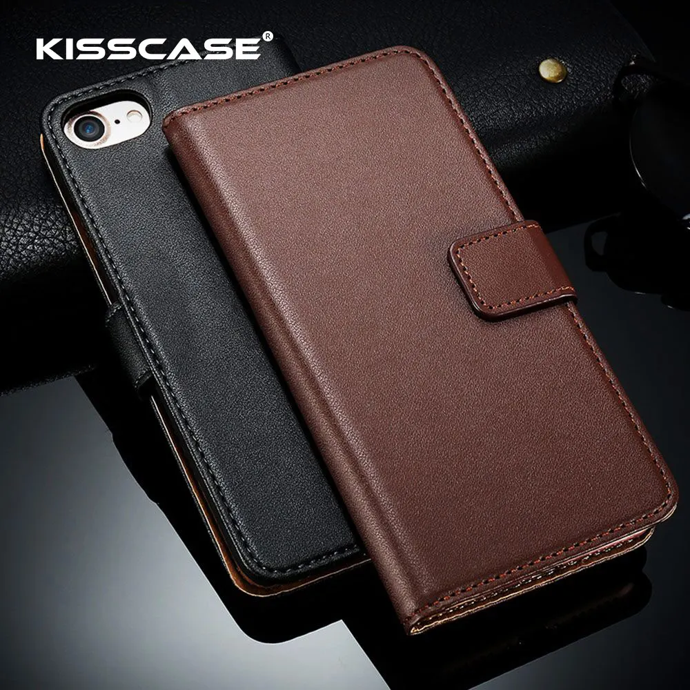 KISSCASE флип-чехол для телефона из ПУ iPhone 5 5S X 10 роскошные чехлы-бумажники 7 8 6 6s Plus