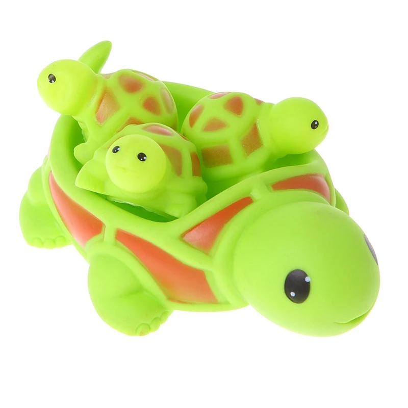 Милые животные поплавок Squeeze звук скрипучий душ вода детская Ванна игрушки набор MAY29-B