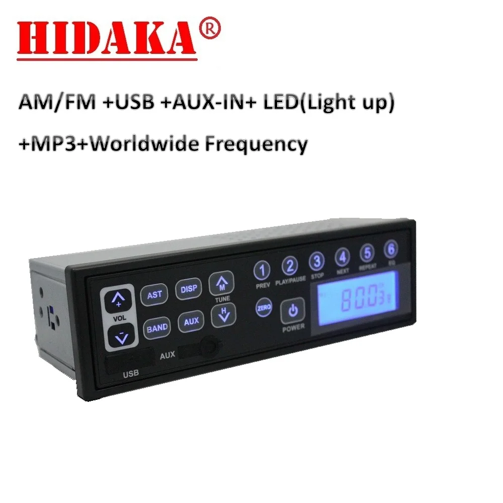 HIDAKA M103 FM автомобильное радио с USB AUX IN LED для Hitachi Komatsu Kobelco Takeuchi Sumitomo экскаватор 1 Din