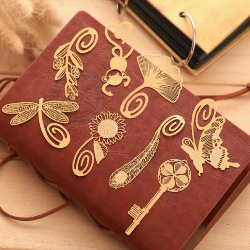 10 шт./лот металлические закладки для книжные маркеры держатель школы милый