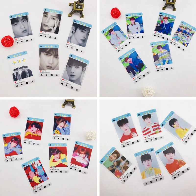 Kpop TXT Photo Stikcy Card tomorning X Together Dream Chapter Star Photo Card sticker DIY Crystal Card sticker