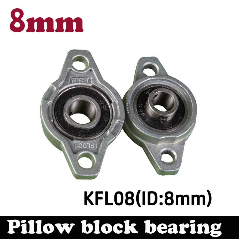 10pcs KFL08 8mm pillow block rhombic bearing zinc alloy insert linear shaft support CNC part | Обустройство дома