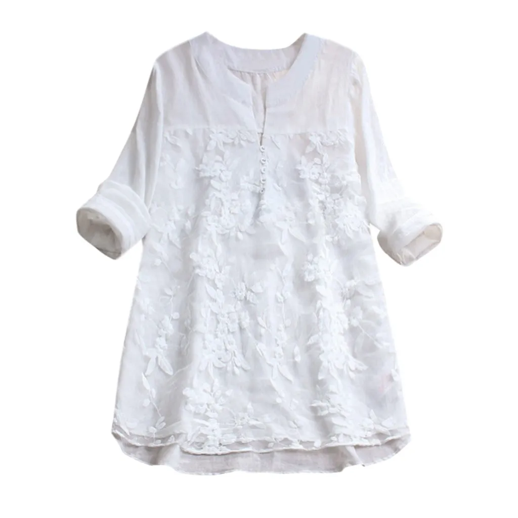 Женская Повседневная льняная футболка большого размера с v образным вырезом