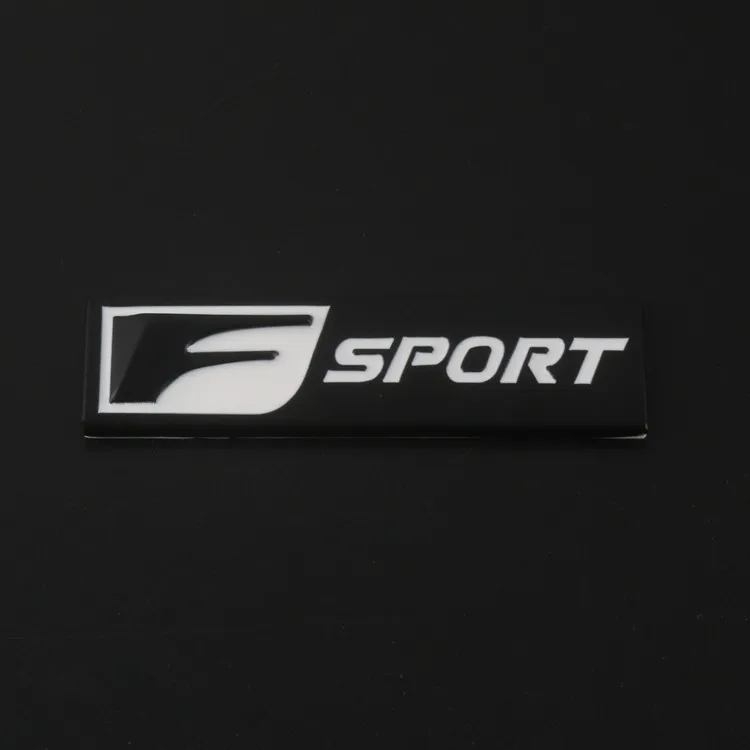 Пистолетный синий F спортивный F-SPORT квадратная длинная планка эмблема хромированная металлическая установка автомобильный Стайлинг Багажник крыло наклейка логотип для Toyota Lexus