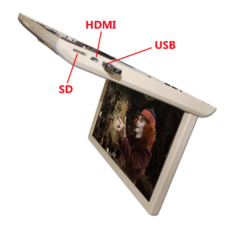 XST 19 дюймовый HD 1080P Автомобильный видеомонитор на крышу с откидным креплением