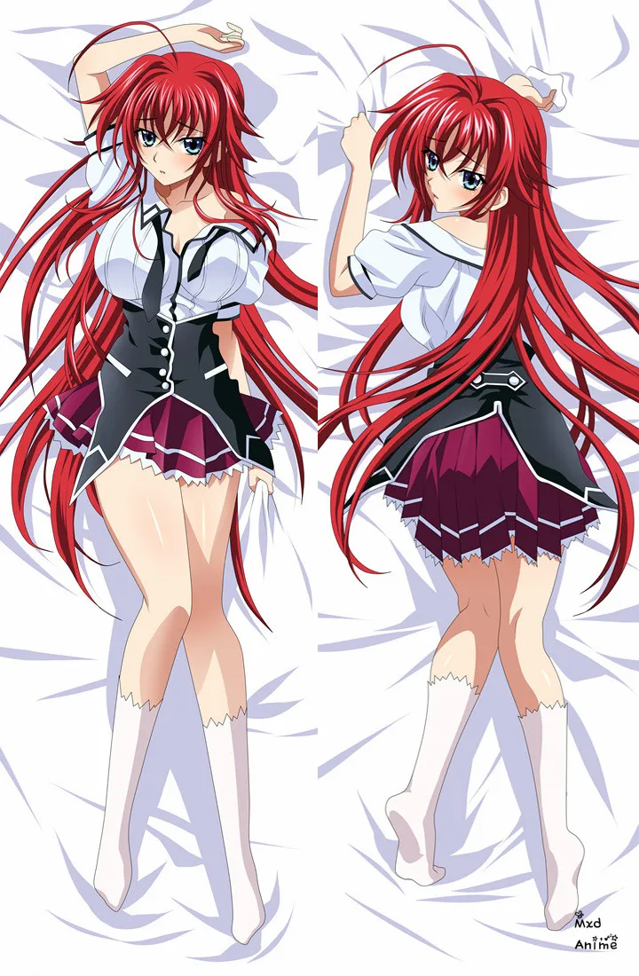 Аниме старшая школа DxD Rias Gremory Asia серебро Himejima Akeno Toujou Koneko Подушка Dakimakura Обложка