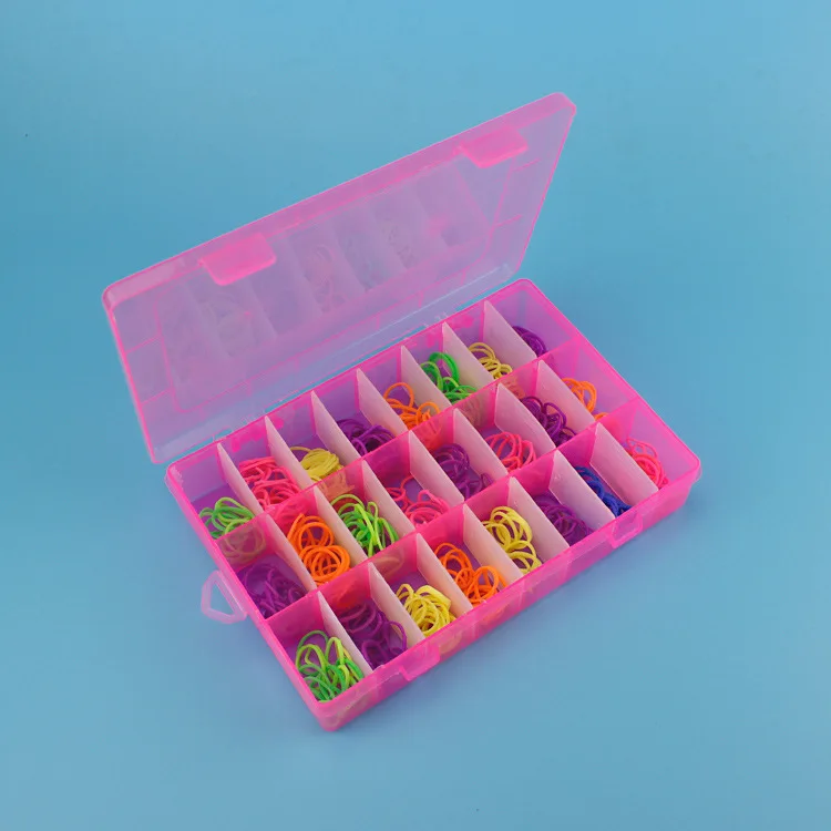 High Quality 24 Grid removable Compartments Plastic Transparent Jewel Bead Case Cover Box Storage Container Organizer | Дом и сад
