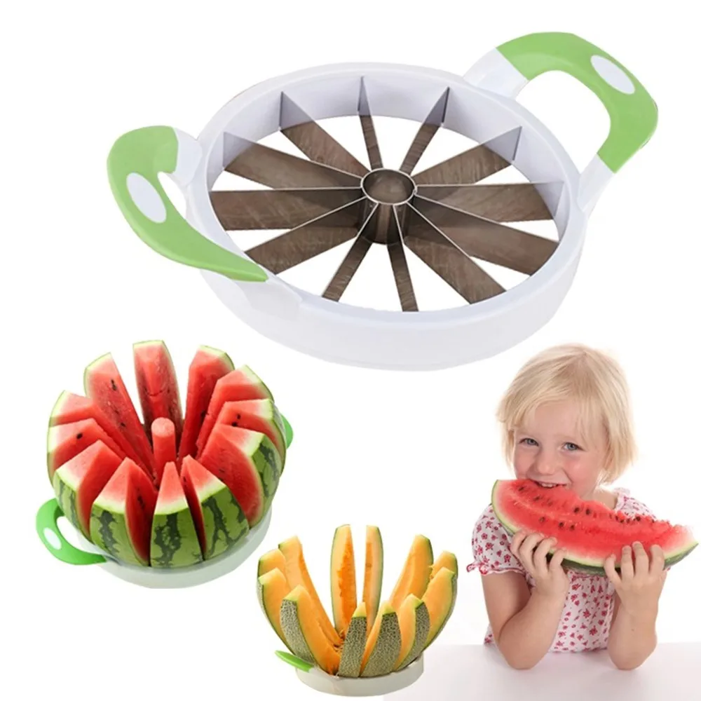 Creative Watermelon Slicer Melon Cutter Knife Stainless Steel Fruit Cutting Kitchen Practical Tools Vegetable |