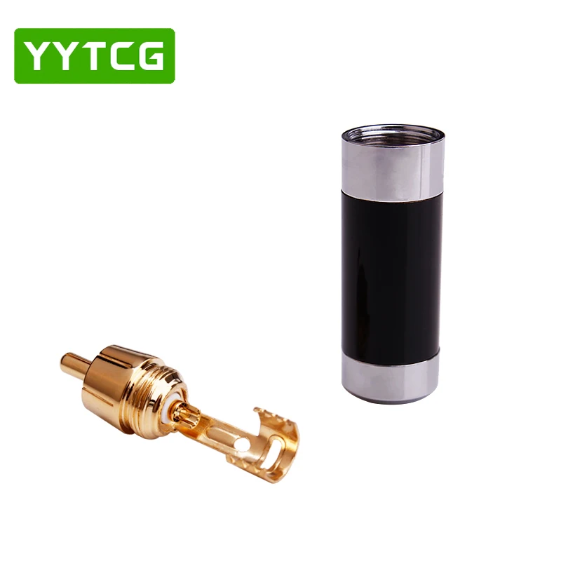 YYTCG 4 шт. ATAUDIO Hifi RCA разъем высококачественный позолоченный для аудио кабеля своими