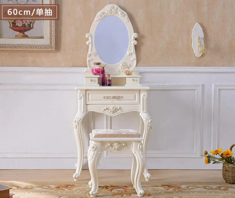 European dressing table bedroom modern minimalist dressing table small apartment variety 50/60/70/80 mini dressing table