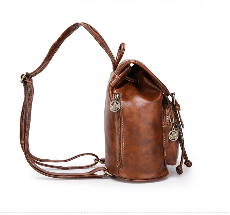 Petrichor винтажный Рюкзак Женский Повседневный мини модный ремень Mochila из искусственной кожи женские рюкзаки школьные сумки для девочек-подростков