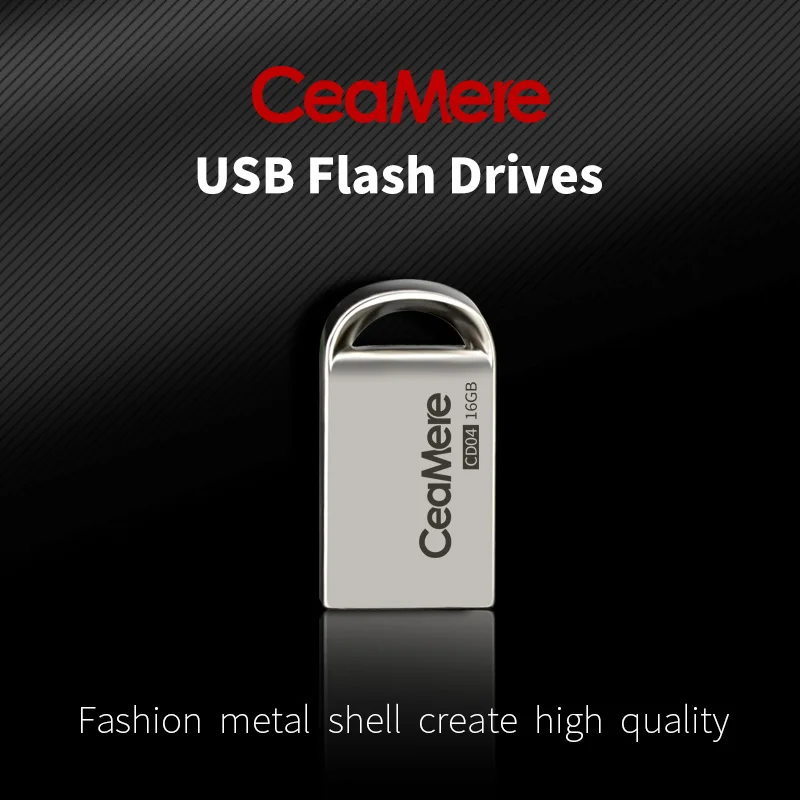 USB флеш накопитель Ceamere CD04 8 ГБ/16 ГБ/32 ГБ/64 ГБ мини металлический Pendrive 2 0 диск 1 ГБ/2